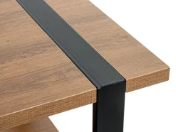 Beistelltisch 45 x 45 cm Schwarz/ Eiche dunkel