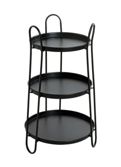 Beistelltisch 43 x 43 cm schwarz