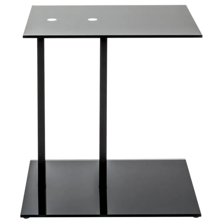 Beistelltisch 45 x 50 cm Schwarz