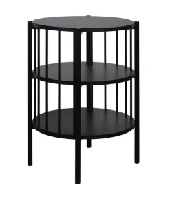 Beistelltisch 44 x 44 cm schwarz matt