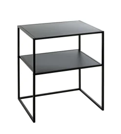 Beistelltisch 50 x 40 cm schwarz