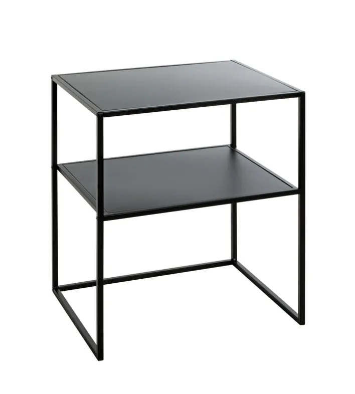 Beistelltisch 50 x 40 cm schwarz