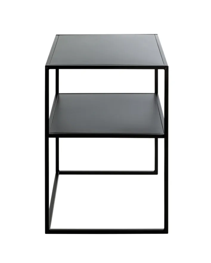 Beistelltisch 50 x 40 cm schwarz