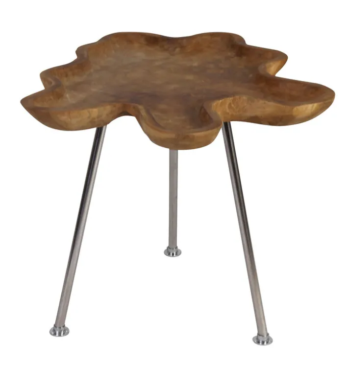 Beistelltisch 40 x 50 x 45 cm Holz braun