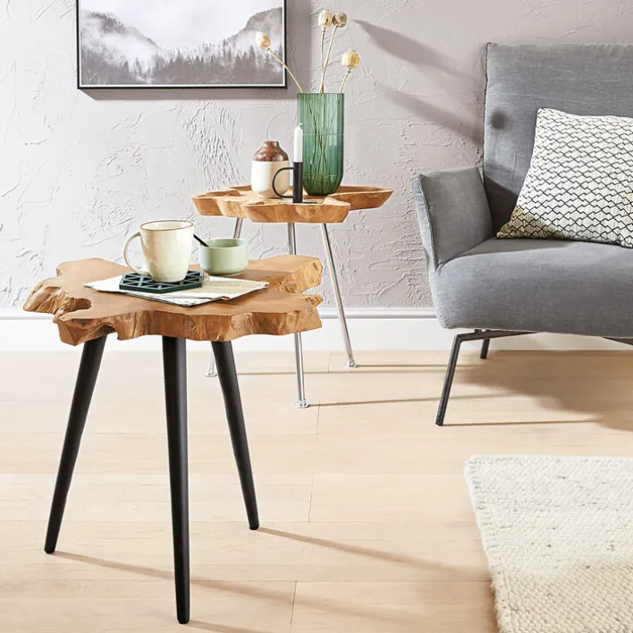 Beistelltisch 40 x 50 x 45 cm Holz braun