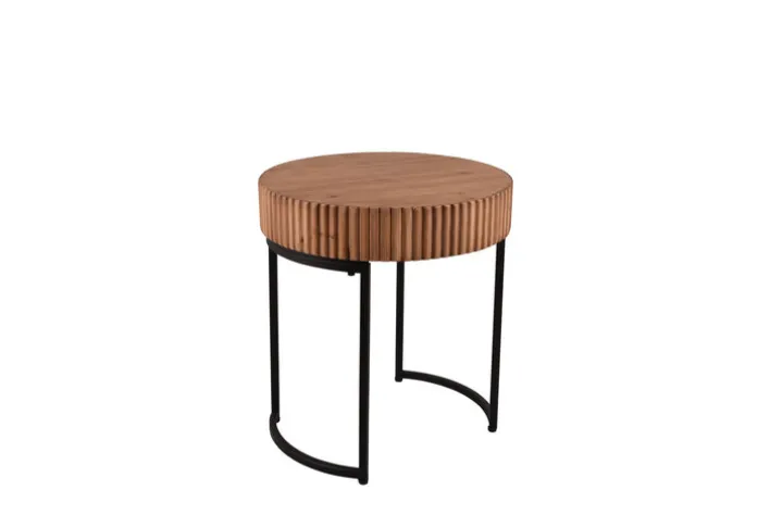 Beistelltisch DARIA 40 x 45 cm braun schwarz