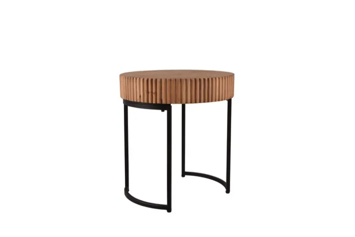 Beistelltisch DARIA 40 x 45 cm braun schwarz