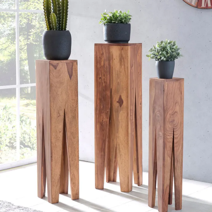 Beistelltisch 3er-Set Akazie