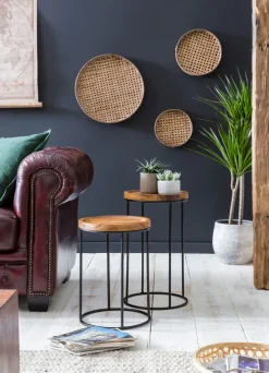 Beistelltisch 2er-Set rund