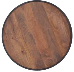 Beistelltisch RORY 80 cm Mango massiv/ schwarz