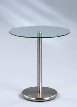 Beistelltisch rund DETROIT Edelstahloptik