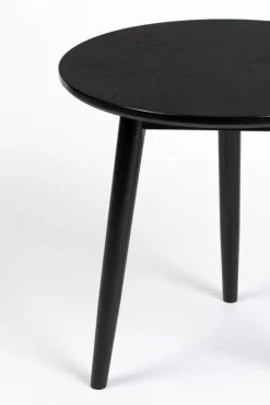 Beistelltisch rund FABIO 50 cm Eiche schwarz