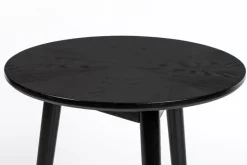 Beistelltisch rund FABIO 50 cm Eiche schwarz