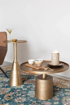 Beistelltisch SERGIO messingfarbig