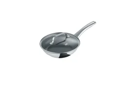 Berndes Bratpfanne B.BRILLIANT Edelstahl Ø 20 cm Silberfarbig