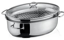 Berndes Bräter mit Glasdeckel 8500 ml silberfarbig