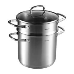 Berndes Pasta Topf Edelstahl 20 cm silberfarbig