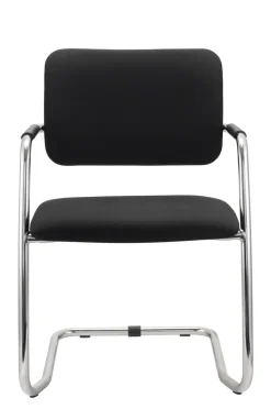 Besucherstuhl 2er Set 56 x 81 x 59 cm schwarz