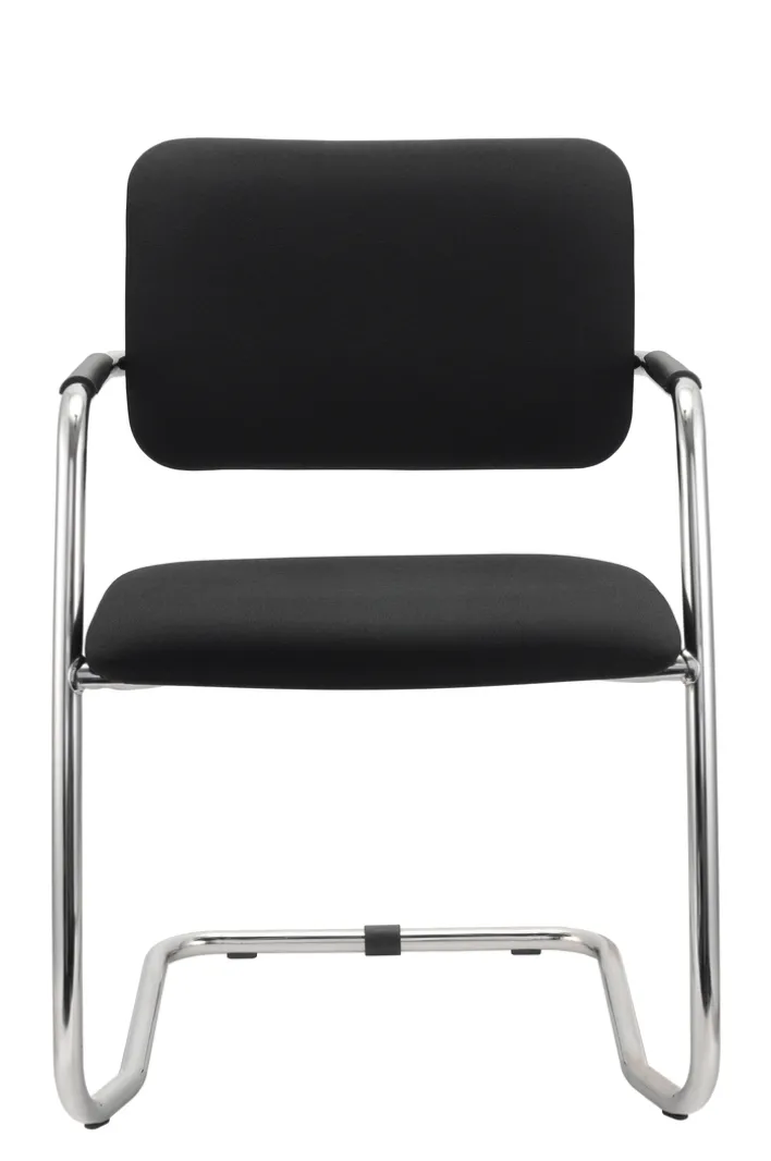 Besucherstuhl 2er Set 56 x 81 x 59 cm schwarz