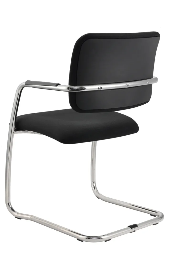 Besucherstuhl 2er Set 56 x 81 x 59 cm schwarz