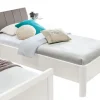 Bett BERN 100 x 200 cm Holznachbildung alpinweiß