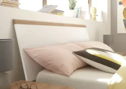 Bett LENA weiß/ braun