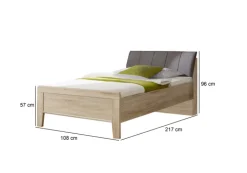 Bett MERAN 100 x 200 cm braun