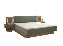 Bettanlage SIMADA 3-teilig braun/ grün