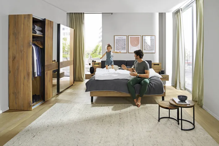 Bettanlage TRATTINO 180 x 200 cm braun/ graphit