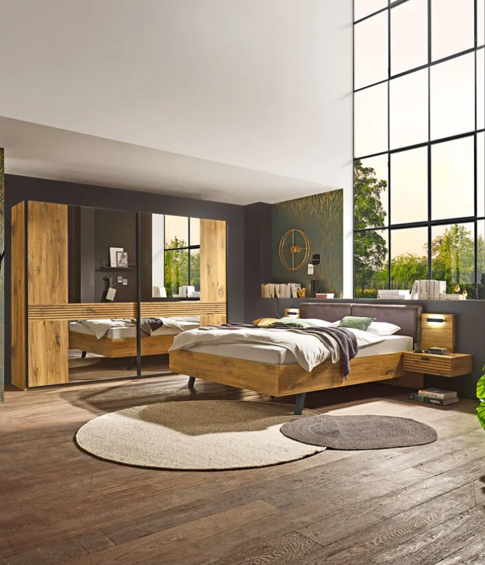 Bettanlage TRATTINO 180 x 200 cm braun/ graphit