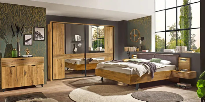 Bettanlage TRATTINO 180 x 200 cm braun/ graphit