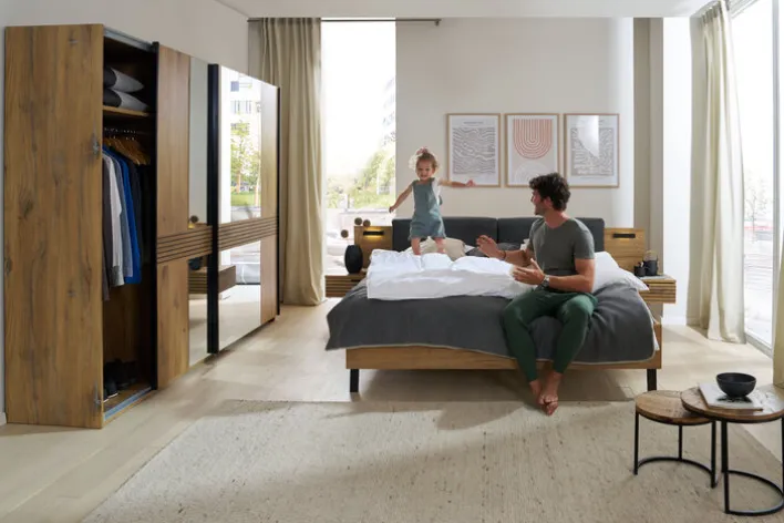 Bettanlage TRATTINO 180 x 200 cm braun/ graphit