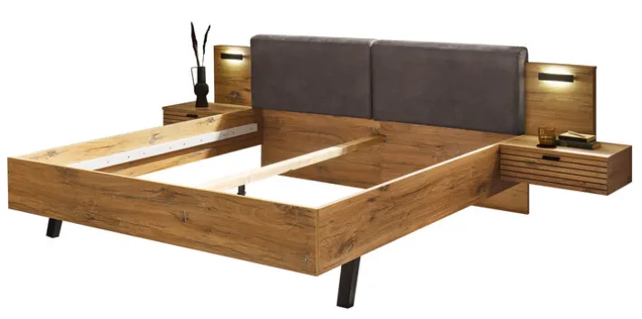 Bettanlage TRATTINO 180 x 200 cm braun/ graphit