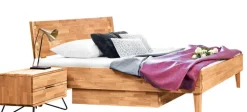 Bettkasten ATLANTA 96 x 14 x 62 cm Kernbuche massiv geölt