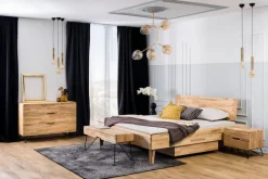 Bettkasten ATLANTA 96 x 14 x 62 cm Kernbuche massiv geölt