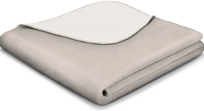 Biederlack Plaid 130 x 170 cm feder/natur