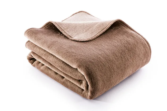 Biederlack Wende-Wohnplaid 130 x 170 cm braun/beige/grau