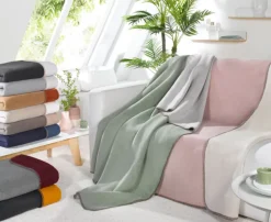 Biederlack Wende-Wohnplaid 130 x 170 cm braun/beige/grau