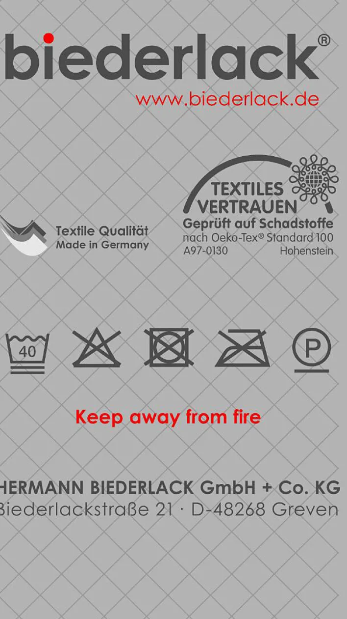 Biederlack Wohndecke COTTON HOME 150 x 200 grau/braun