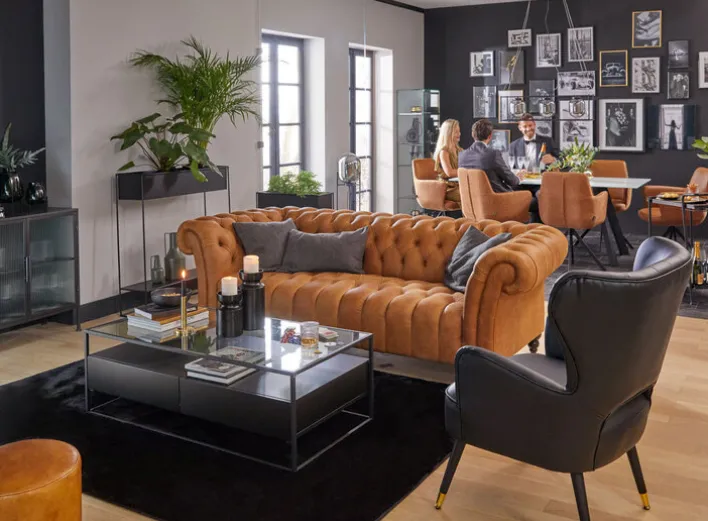 Big Sofa AMAZONAS cognac