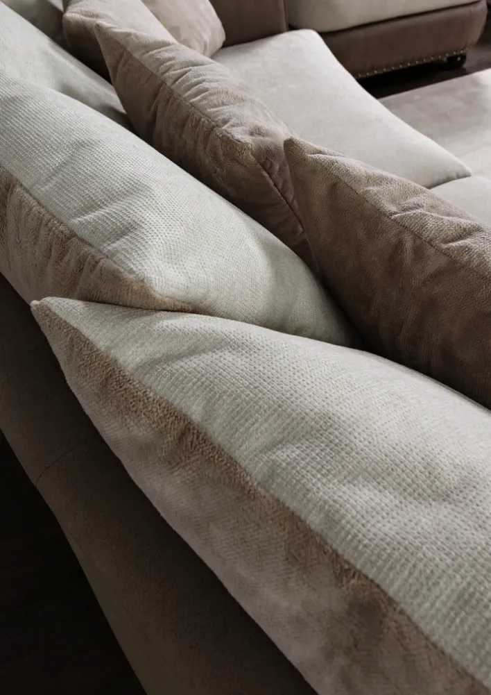 Bigsofa BOSTON hellbraun/beige