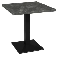 Bistro-/Bartisch JARO 70 x 70 cm grau/schwarz matt