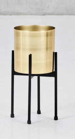 Blumenständer SAVAGDA 2-teilig gold schwarz