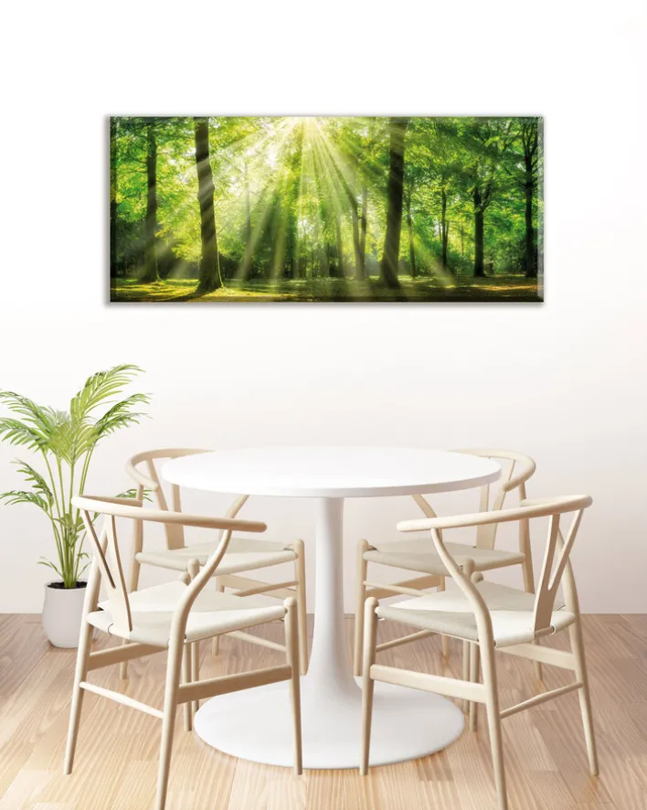 BÖNNINGHOFF Bild GRÜNER WALD 140 x 60 cm