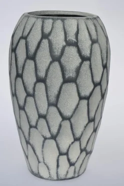 Bodenvase 60 cm schiefergrau