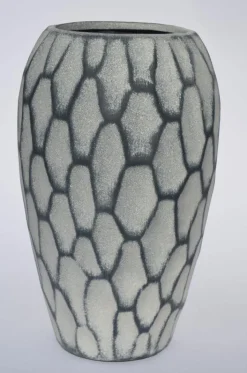 Bodenvase 60 cm schiefergrau