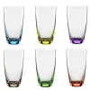 BOHEMIA SELECTION Longdrinkglas VIVA COLORI 6er Set - je 350 ml