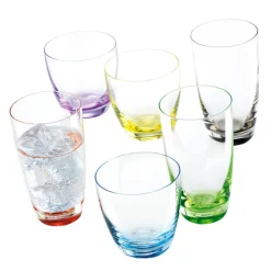 BOHEMIA SELECTION Longdrinkglas VIVA COLORI 6er Set - je 350 ml