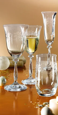 BOHEMIA SELECTION Weißweinglas ROMANCE 6er Set - je 250 ml