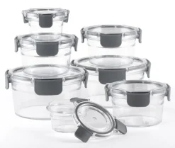 bongusto Aufbewahrungsdosen mit Deckel 7-teilig transparent